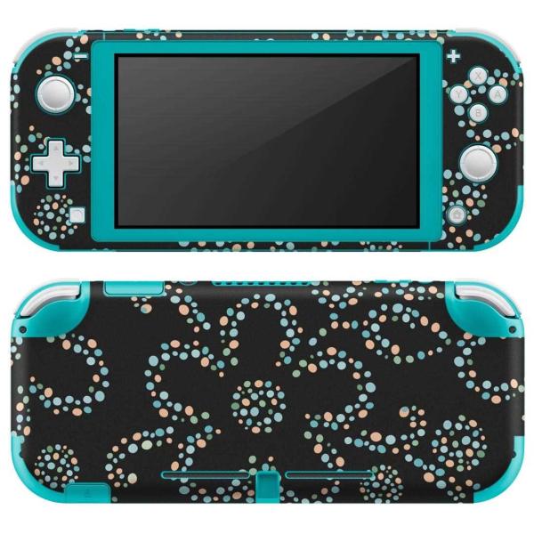 igsticker Nintendo Switch Lite ��p �f�U�C���X�L���V�[�� �S�� �C�V�� ��p �j���e���h�[ �X�C�b�` ���C�g  �ԁ@�t�����[�@���@�u���b�N�@�͗l 008473