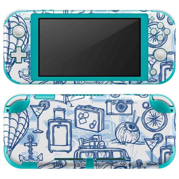 igsticker Nintendo Switch Lite ��p �f�U�C���X�L���V�[�� �S�� �C�V�� ��p �j���e���h�[ �X�C�b�` ���C�g  �Ɓ@�C���X�g�@�@�u���[�@���s�@�͗l 008550