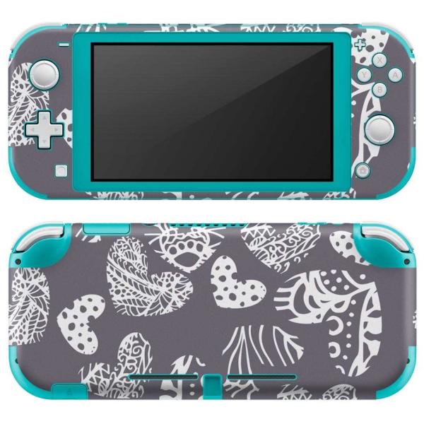 igsticker Nintendo Switch Lite ��p �f�U�C���X�L���V�[�� �S�� �C�V�� ��p �j���e���h�[ �X�C�b�` ���C�g  �n�[�g�@�O���[�@�� 012513