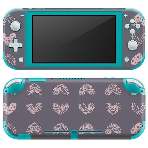 igsticker Nintendo Switch Lite ��p �f�U�C���X�L���V�[�� �S�� �C�V�� ��p �j���e���h�[ �X�C�b�` ���C�g  �n�[�g�@�O���[�@�� 012514