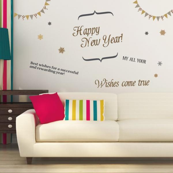 EH[XebJ[  590×1327mm wall sticker  މVN newyear p p[eB K[h EH[XebJ[ 015123