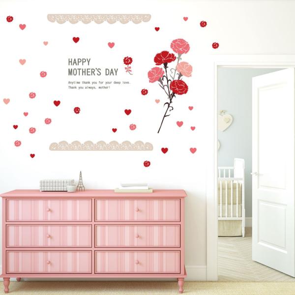 EH[XebJ[  590×1327mm wall sticker  ̓ mothers day J[l[V  v[g EH[XebJ[ 015900