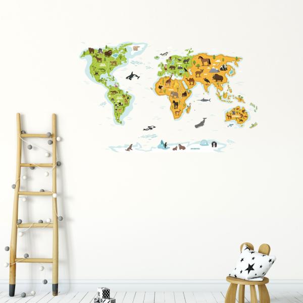 n} V[EH[XebJ[ EH[XebJ[  90×90cm En} {n} world map japan 嗤  JbeBOV[g