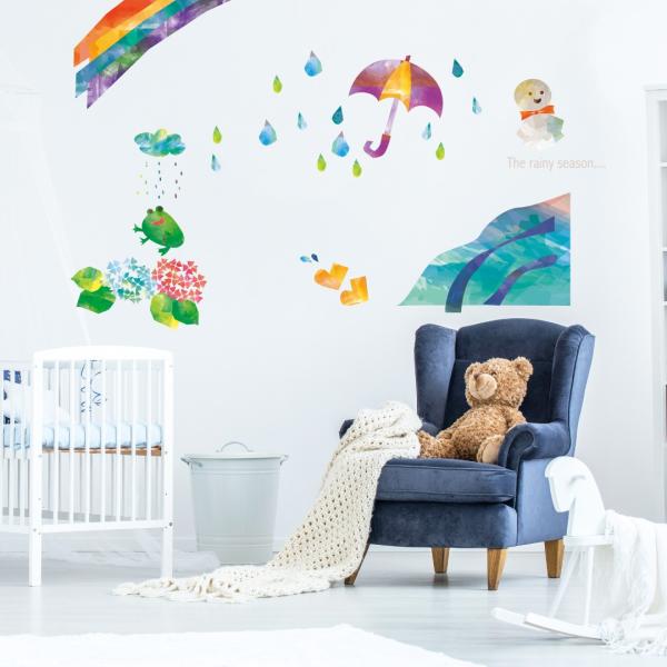 �E�H�[���X�e�b�J�[ ���� 590×1327mm wall sticker �G�� �K���X �� �p�[�e�B�[ ���������@�~�J�@�� 016348