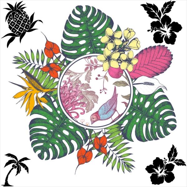 āV[EH[XebJ[ summer ċx Ղ Ђ܂ C z SURF  90×90cm