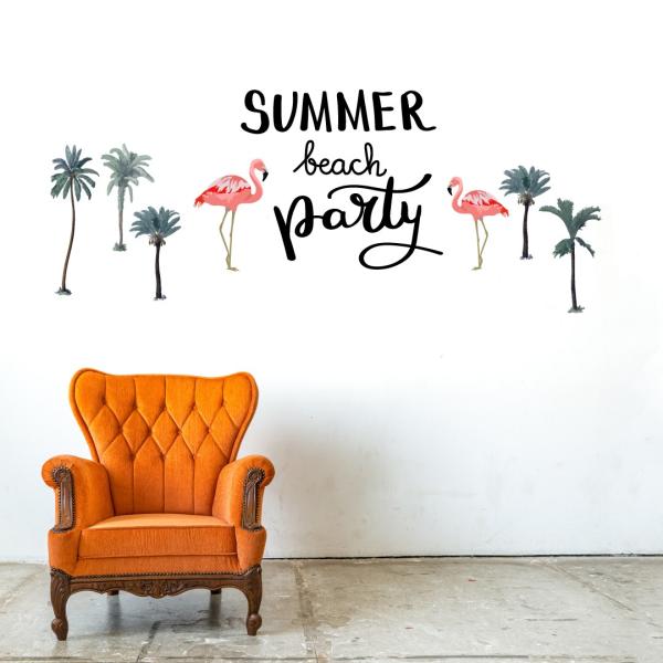 EH[XebJ[  590×1327mm wall sticker  summer ċx t~S V̖ EH[XebJ[ 016578