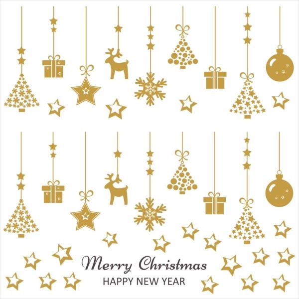 �E�H�[���X�e�b�J�[ ���� 590×1327mm wall sticker �I�[�i�����g �N���X�}�X �p�[�e�B 016660