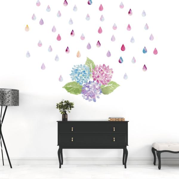 EH[XebJ[  590×1327mm wall sticker ~J rainy day rainy season AWTC z J EH[XebJ[ 016875