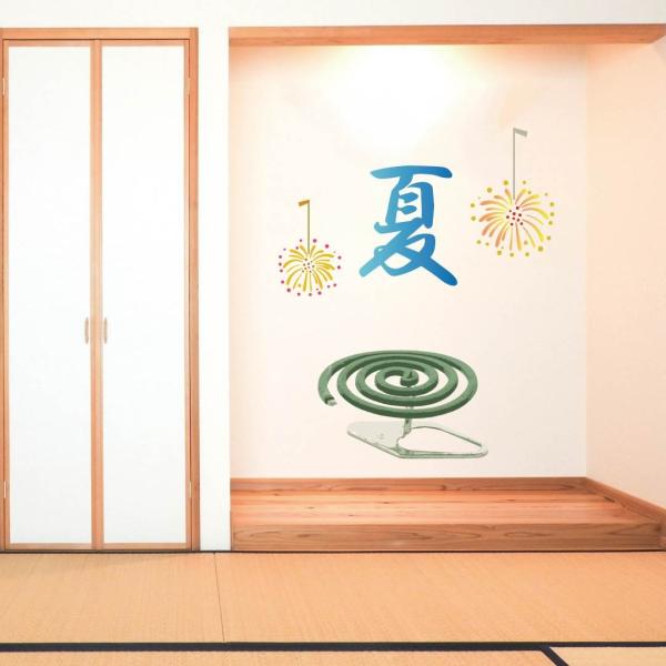 EH[XebJ[  590×1327mm wall sticker  summer ċx ԉ  EH[XebJ[ 016948