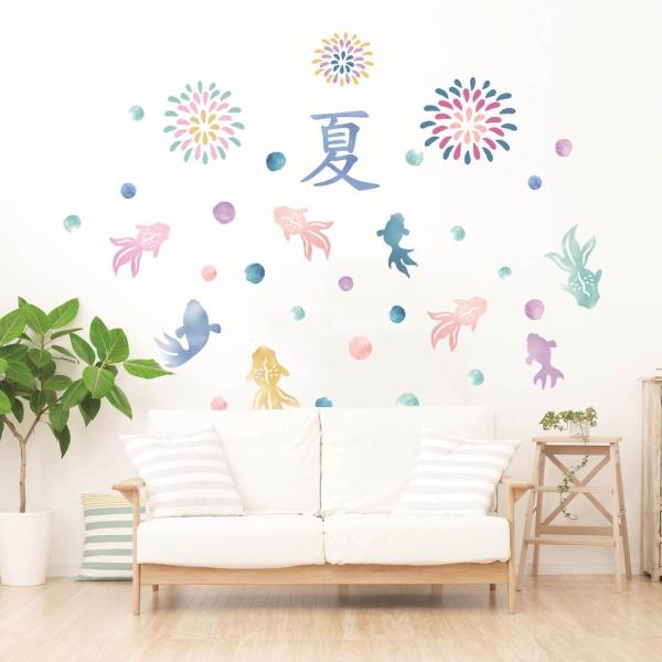 �ā��V�[�����E�H�[���X�e�b�J�[ 600×1350mm summer �ċx�� �Ղ� �Ђ܂�� �C ���z SURF ����@�����@�p�X�e���@�ԉ΁@016958