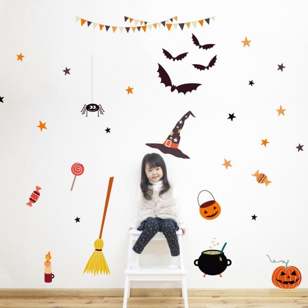 EH[XebJ[  590×1327mm wall sticker nEB halloween ڂ ^  َq ق EH[XebJ[ 016970