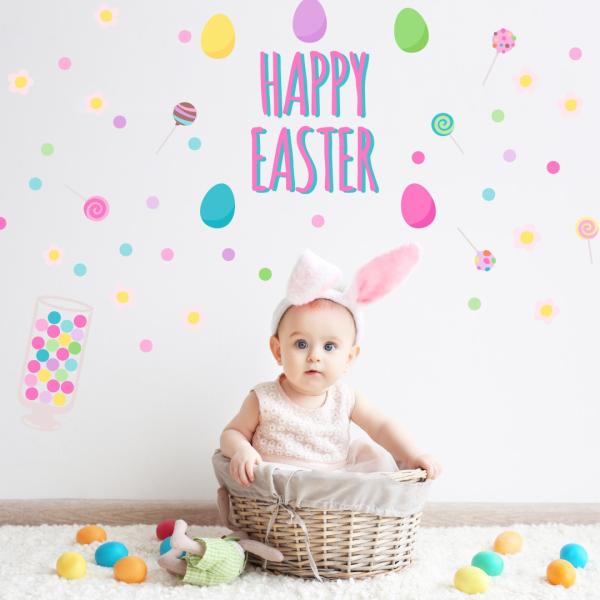 C[X^[ V[EH[XebJ[   90×90cm easter ǎ   egg@Jt@@킢@017210