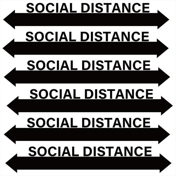 \[VfBX^X V[EH[XebJ[  90×90cm Social distance@ЉI ǂɂ@ɂ@@@017267