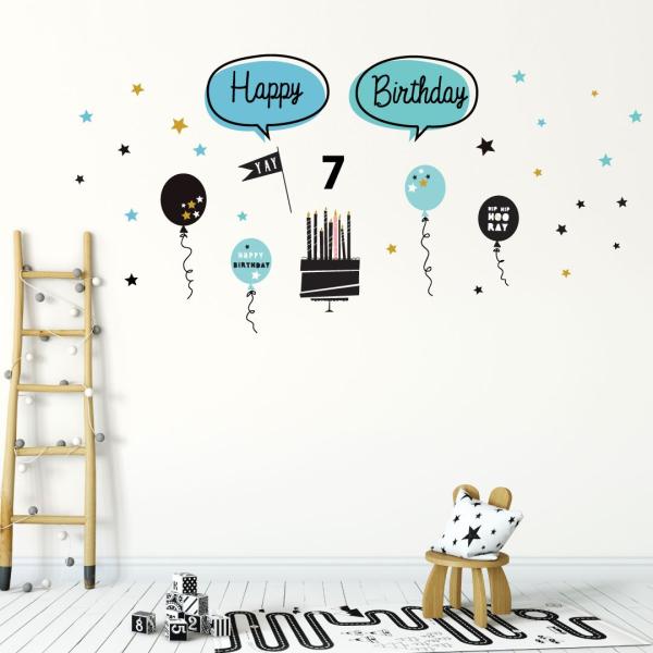 EH[XebJ[  590×1327mm wall sticker  a o[Xf[p[eB D o[ j o mg[ EH[XebJ[ 017307