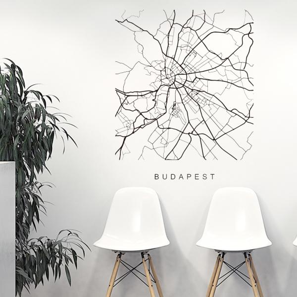 E̓ssMAPV[EH[XebJ[ 90×90cm n} Xg[g}bv street map world city@ss@n}@En}@@050126 Budapest, Hungary