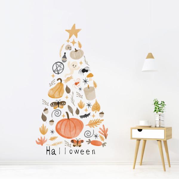 �n���E�B�� �n���E�B�[�����E�H�[���X�e�b�J�[ halloween  600×1350mm�@���ڂ���@���΂��@��  �n���E�B���c���[ ���킢���@019728