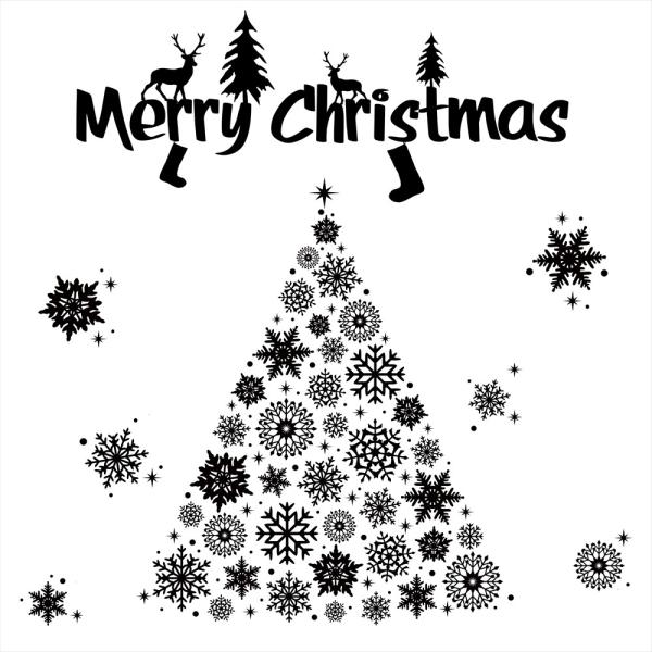 EH[XebJ[  390×877mm wall sticker  NX}X Christmas c[ EH[XebJ[ 015050