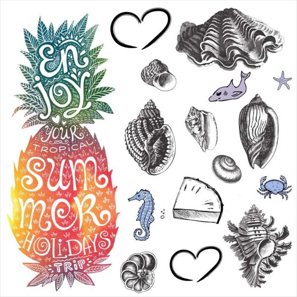 EH[XebJ[  390×877mm wall sticker  summer ċx pCibv Lk Jj EH[XebJ[ 016548