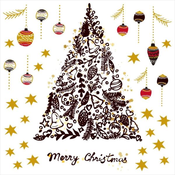 EH[XebJ[  390×877mm wall sticker NX}X Christmas c[ I[ig  EH[XebJ[ 016666
