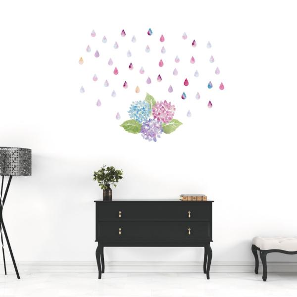 EH[XebJ[  390×877mm wall sticker ~J rainy day rainy season AWTC z J EH[XebJ[ 016875