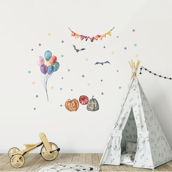 EH[XebJ[  390×877mm wall sticker halloween nEB ڂ ^ p[eB D  EH[XebJ[ 016974