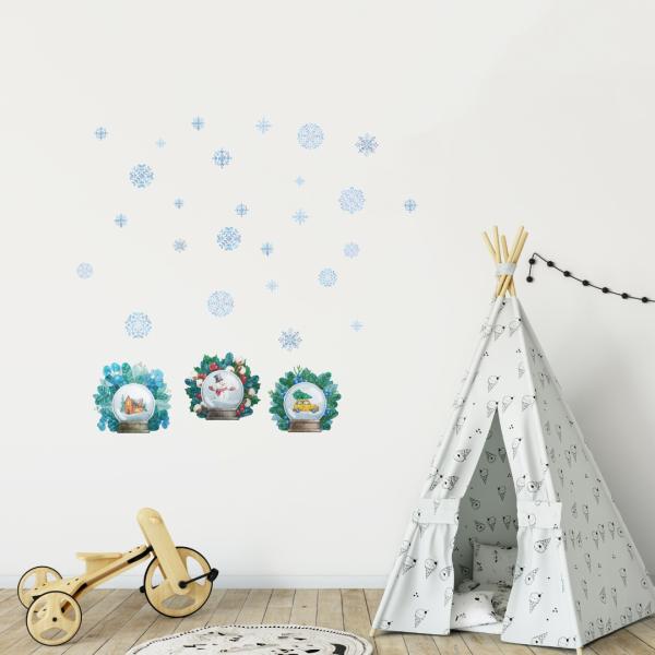 EH[XebJ[  390×877mm wall sticker NX}X Christmas Ⴞ Xm[h[ snow  EH[XebJ[ 017033