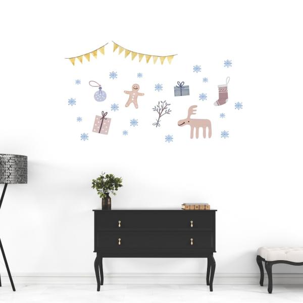 EH[XebJ[ NX}X Christmas  60×60cm Msize I[ig  xmas Xmas@@킢@ water color@017076