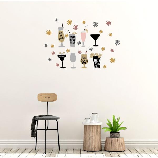 EH[XebJ[  390×877mm wall sticker  newyear މVN ݕ  j EH[XebJ[ 017114