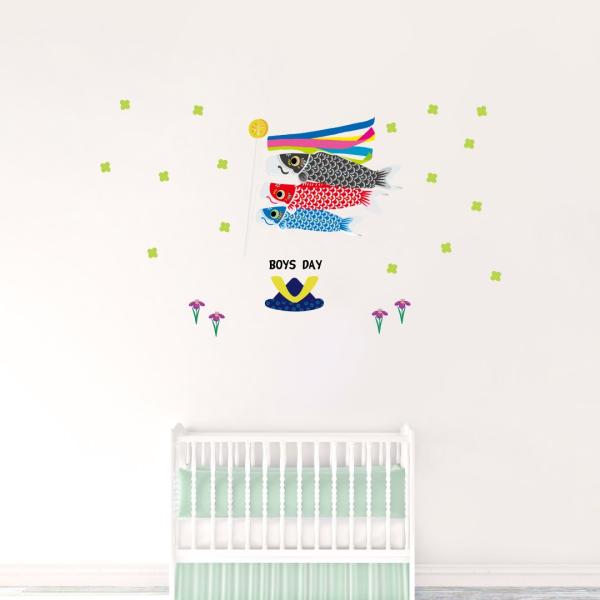 �q���̓��� �V�[�����E�H�[���X�e�b�J�[ �E�H�[���X�e�b�J�[ ���� 60×60cm ���ǂ��̓��@�����̂ڂ�@�J���t���@5��5���@017216