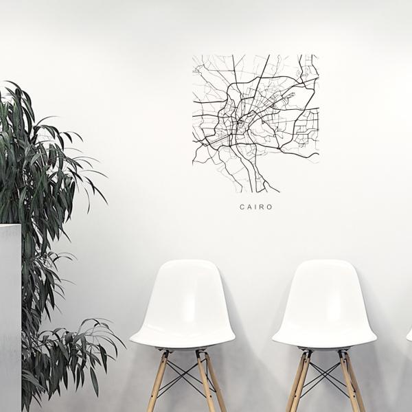 E̓ssMAPV[EH[XebJ[ 60×60cm n} Xg[g}bv street map world cityssn}@En}@050128 Cairo, Egypt