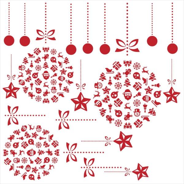 EH[XebJ[  190×427mm wall sticker NX}X Christmas T^ EH[XebJ[ 013091