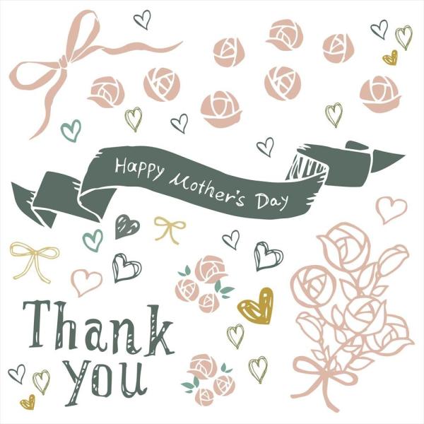 EH[XebJ[  190×427mm wall sticker ̓ mothers day j  J[l[V  o sN { EH[XebJ[ 015902