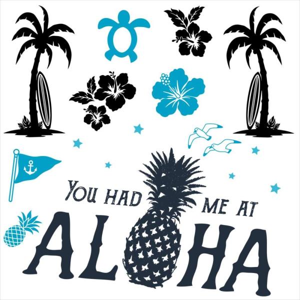 EH[XebJ[  190×427mm wall sticker  summer ċx C pCibv V̖ EH[XebJ[ 016562