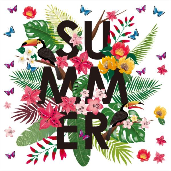 āV[EH[XebJ[ summer ċx Ղ Ђ܂ C z SURF  30×30cm