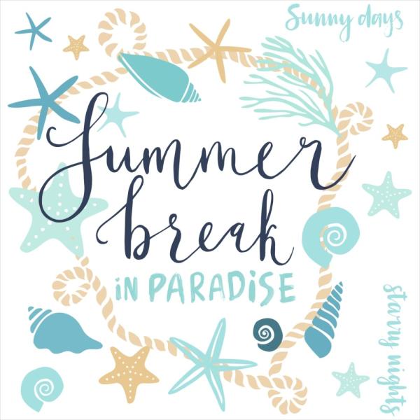 āV[EH[XebJ[ summer ċx Ղ Ђ܂ C z SURF  30×30cm