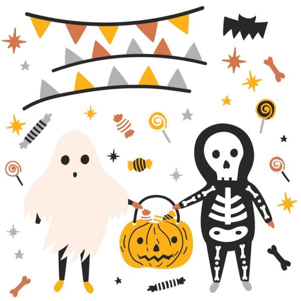 EH[XebJ[  190×427mm wall sticker nEB halloween ڂ  َq EH[XebJ[ 016624