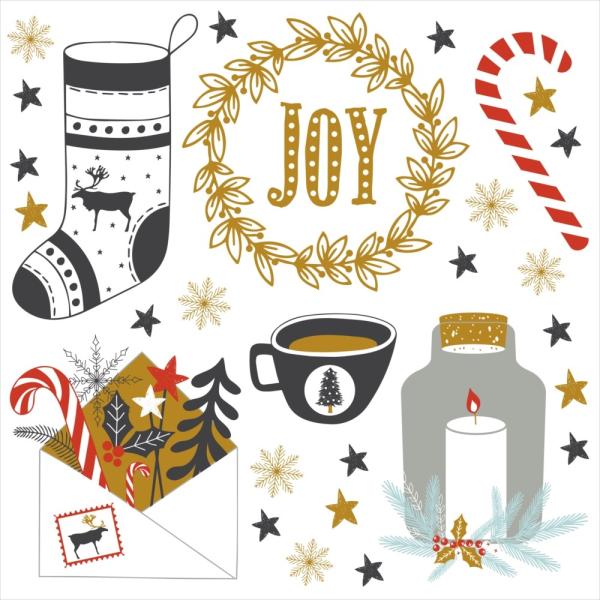 EH[XebJ[  190×427mm wall sticker NX}X Christmas C 莆 [X    EH[XebJ[ 016674