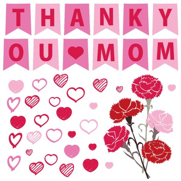 EH[XebJ[  190×427mm wall sticker ̓ mothers day j  J[l[V  K[h n[g sN EH[XebJ[ 016860