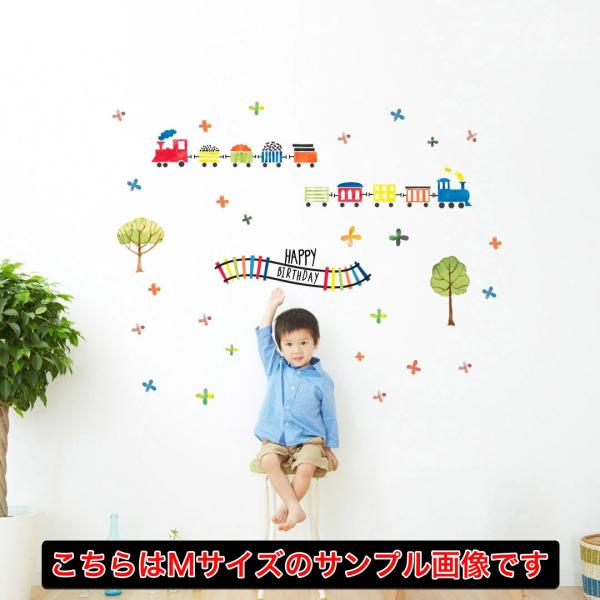 �a�������V�[�����E�H�[���X�e�b�J�[ �a���� birthday ���� 200×450mm    �o�[�X�f�[�p�[�e�B�@�d�ԁ@��蕨�@�j�̎q�@017016