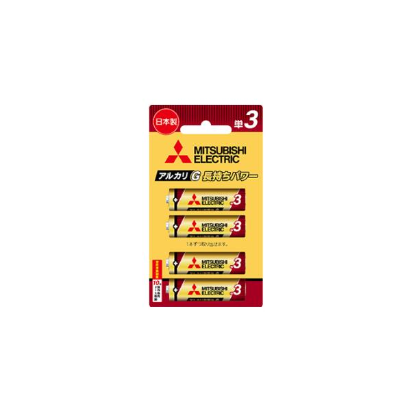 三菱電機　アルカリ乾電池『GR』単3形　ブリスターパック　LR6GR/4BP　(4本入×10パック)　【形名コード:49J220】※代引き不可※