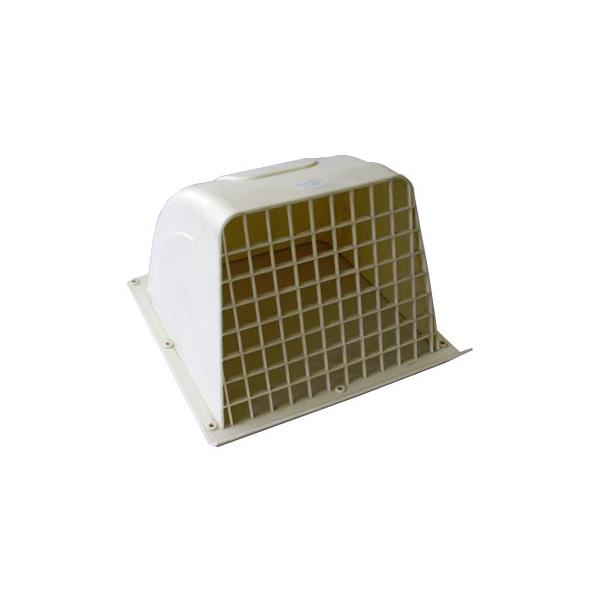 オーム電機 ウェザカバー格子付 20cm換気扇用 ホワイト WK-20W【品番:00-6553】