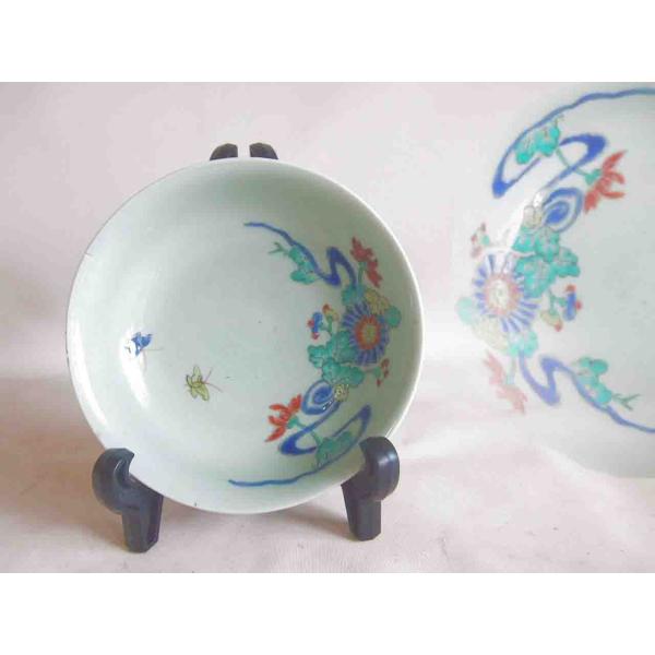 江戸時代 柿右衛門様式 青磁中皿14cm 空白の美 有田 古伊万里 : EMA