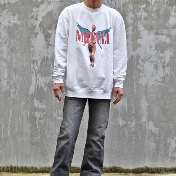 NIRVANA ニルヴァーナ スウェット ホワイト ANGELIC SWEATSHIRT 元値