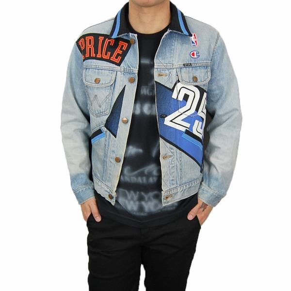 Nba リメイク デニムジャケット Gジャン ライトブルー Remake Jkt