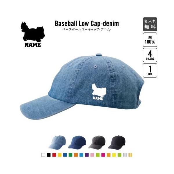 ペルシャ 名入れベースボールローキャップデニム 定番 帽子 キャップ