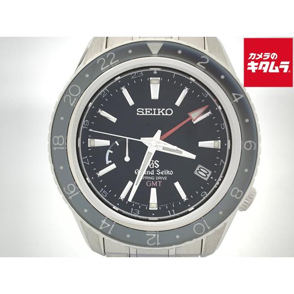 中古】 【良品】 グランドセイコー スプリングドライブ GMT ブラック