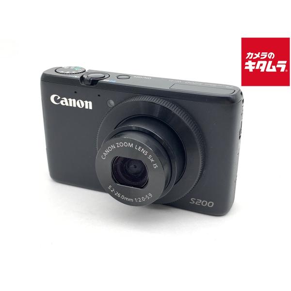 中古】 【良品】 キヤノン PowerShot S200 ブラック : カメラの