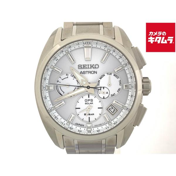 セイコー アストロン ソーラー チタン SBXC063 5X53-0AV0 中古】 【並品】 セイコー アストロン シルバー SBXC063/5X53-0AV0