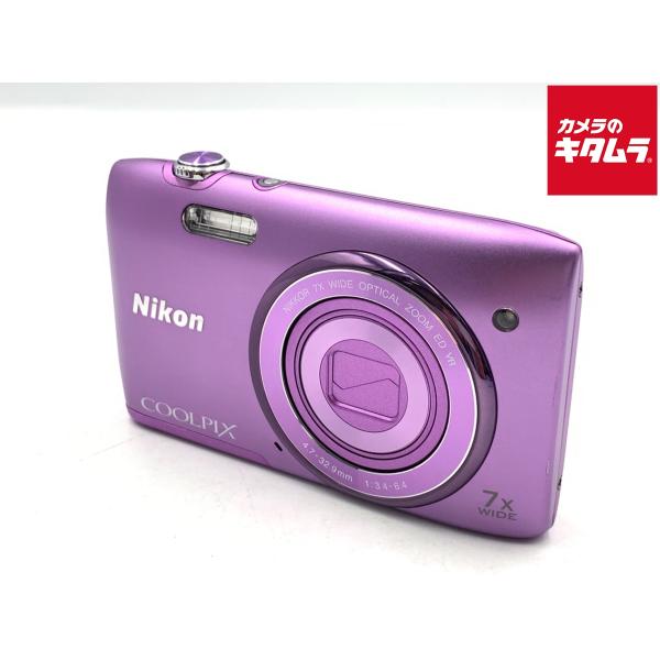 中古】 【良品】 ニコン COOLPIX S3500 PP オーキッドパープル 