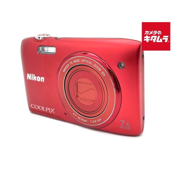 中古】 【並品】 ニコン COOLPIX S3400 レッド : カメラのキタムラ